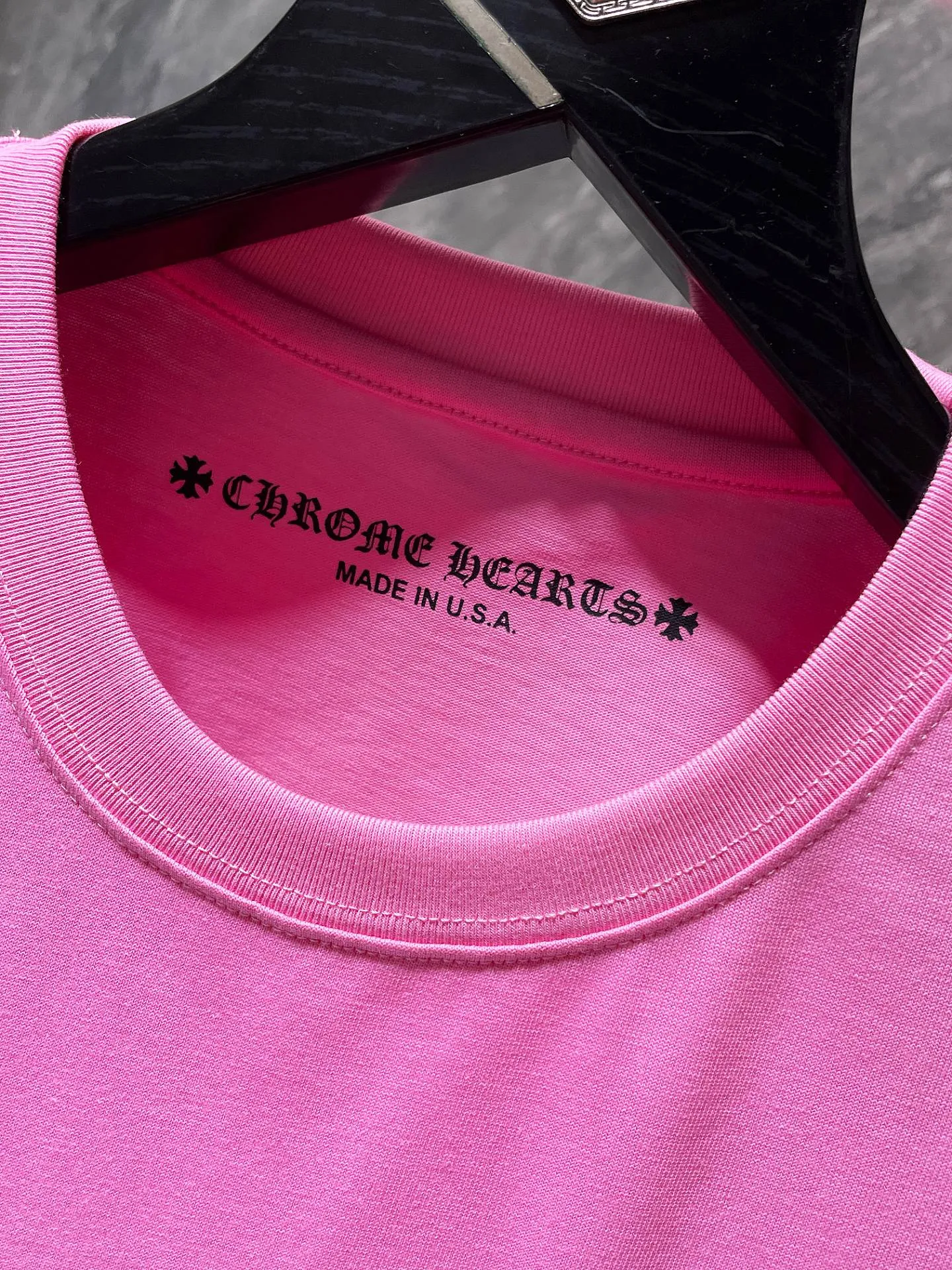 P130 ✨New✨ Chrome Hearts 25ss High weight, environmentally friendly and high-quality top-grade fabric Dopamine blue and pink scroll short sleeves Counter synchronization 1:1 replica version Recommended color: Customized blue Customized pink Size: S, M, L, XL